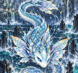 Monster card Lumeva, Glassfin Leviathan