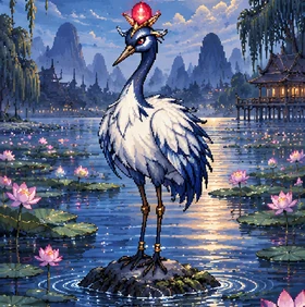 Monster card Lunar Crane