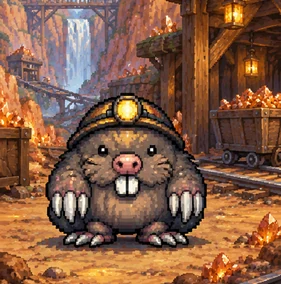 Monster card Railgnaw Mole