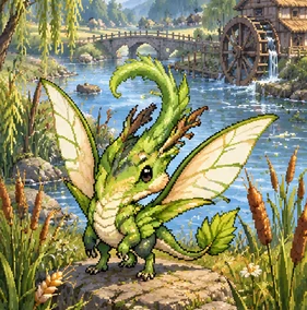 Monster card Reedwing Drakelet