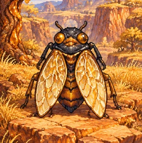 Monster card Resinwing Cicada