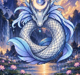Monster card Seluneir, Moonwake Serpent